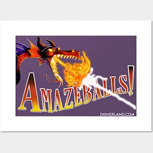 AMAZEBALLS! - DISNERLAND PARODY Posters and Art